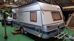 Fendt Saphir 470 TFB Voortent/Mover, Caravans en Kamperen, Caravans, Dwarsbed, Rondzit, Ringverwarming, Bedrijf