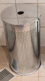 Verchroomde RVS wasmand 30 cm ø en 54 cm hoog, Huis en Inrichting, Ophalen, Minder dan 50 cm, Gebruikt, Overige typen