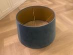 Grote lampenkap velours, Ophalen, 25 tot 50 cm, Blauw, Rond