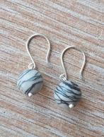 handgemaakte oorbellen echt zilver en jaspis, Sieraden, Tassen en Uiterlijk, Oorbellen, Hangers, Verzenden, Nieuw, Zilver