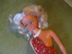 Vintage Petra von plasty doll en koffer Germany, Verzenden, Zo goed als nieuw, Pop