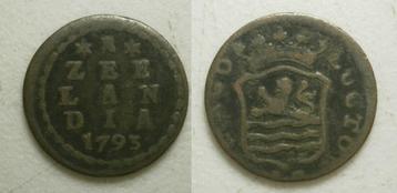 PD10614 Zeeland Duit 1793     beschikbaar voor biedingen