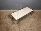 Sale: Marmer Salontafel Chroom  Kjearholm Hansen stijl, Gebruikt, 50 tot 100 cm, Rond, 50 tot 100 cm