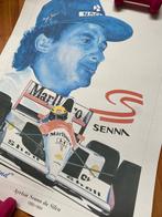 Zeefdruk Ayrton Senna, Verzamelen, Ophalen of Verzenden, Gebruikt, Auto's