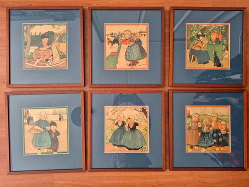 6 Litho's Rie Cramer - Ingelijst, Antiek en Kunst, Kunst | Litho's en Zeefdrukken, Ophalen of Verzenden