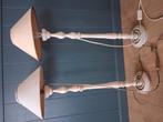 2 tafellampen, Huis en Inrichting, Lampen | Wandlampen, Ophalen, Gebruikt, Hout