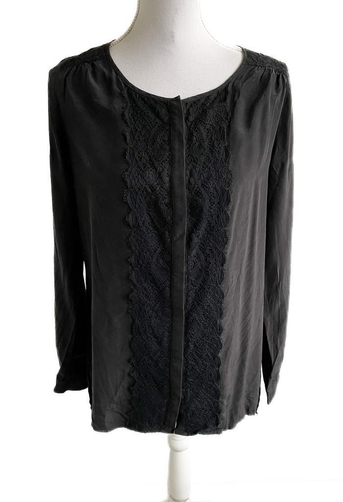 Mooie zijden blouse van Claudia Sträter 36, Kleding | Dames, Blouses en Tunieken, Zo goed als nieuw, Maat 36 (S), Zwart, Ophalen of Verzenden