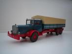 Wiking Mercedes L10000 huif bakwagen., Ophalen of Verzenden, Gebruikt, Bus of Vrachtwagen, Wiking