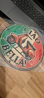 Retrobord Ciao BELLA. 20CM. ALUMINIUM., Ophalen of Verzenden