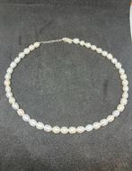 Zilveren ketting met echte parels 45 cm, Zilcer, Overige kleuren, Nieuw, Zilver