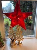 Mooie rode kerstster met verlichting, Ophalen of Verzenden, Zo goed als nieuw