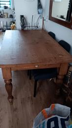 Grenen eettafel, Ophalen, Gebruikt, 100 tot 150 cm, 50 tot 100 cm