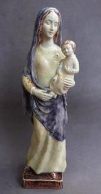 Om 1940 Steengoed Gres Beeld Sculptuur Maria Madonna Kind