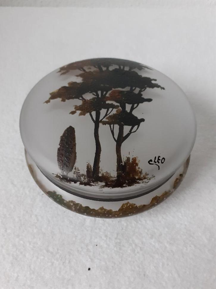 Gesigneerd Franse Geëmailleerd Bonbonnière ca.1915, Antiek en Kunst, Antiek | Glas en Kristal, Ophalen