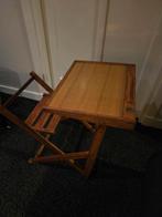 Oud schoolbankje, schrijftafel en krijtbord ook inklapbaar!, Ophalen