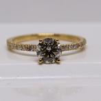 Verloving ring, Natuurlijke diamanten, Certificaat, 17.3 mm, Verzenden, Geen, Geel, Nieuw