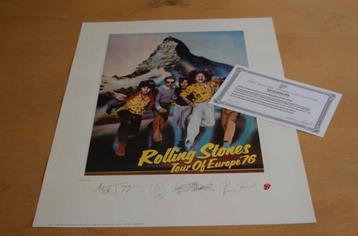 De Rolling Stones - European Tour 1976 poster zeldzaam beschikbaar voor biedingen