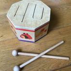 Trommeltje van hout met 2 stokken, Kinderen en Baby's, Speelgoed | Houten speelgoed, Ophalen of Verzenden, Zo goed als nieuw, Overige typen