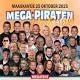 4 E TICKETS MEGA PIRATENFESTIJN MAASKANTJE 25 OKTOBER, Tickets en Kaartjes, Drie personen of meer, Oktober