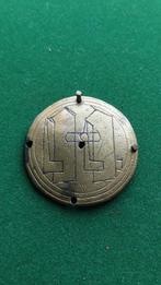 Afdekplaatje gotische dolk -14/15e eeuw Bodemvondst, Antiek en Kunst, Antiek | Koper en Brons, Ophalen of Verzenden, Koper