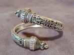 Antieke victoriaanse armband zilver rond 1880, Ophalen of Verzenden, Zilver, Armband