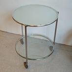 Vintage 80S Ikea STRIND bijzettafel, Huis en Inrichting, Tafels | Bijzettafels, Minder dan 55 cm, Metaal of Aluminium, Zo goed als nieuw