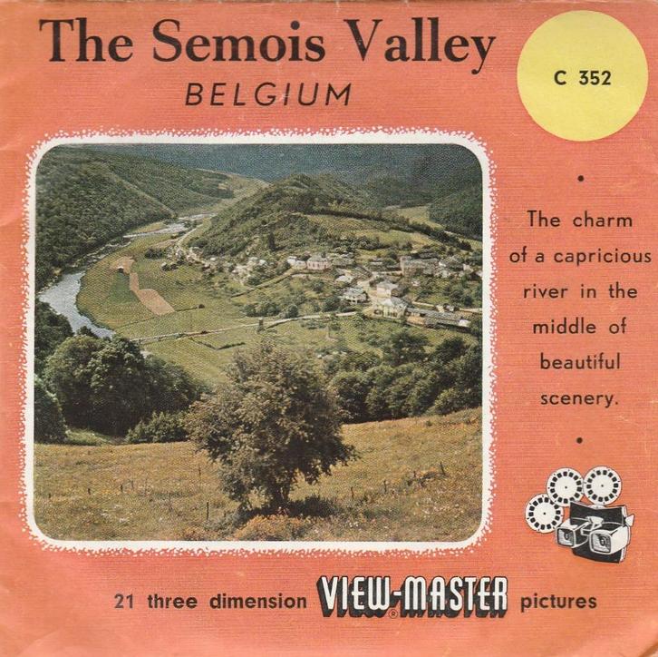 view master VALLEI VAN DE SEMOIS BELGIË C352 viewmaster, Verzamelen, Speelgoed, Gebruikt, Ophalen of Verzenden