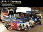 PlayStation 5 Disc Edition + 22 Topgames + 2 Controllers!, Ophalen of Verzenden, Zo goed als nieuw, Playstation 5