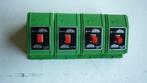 4 Fleischmann 6924 ompoolschakelaars, Hobby en Vrije tijd, Modeltreinen | H0, Gebruikt, Overige typen, Ophalen of Verzenden, Fleischmann