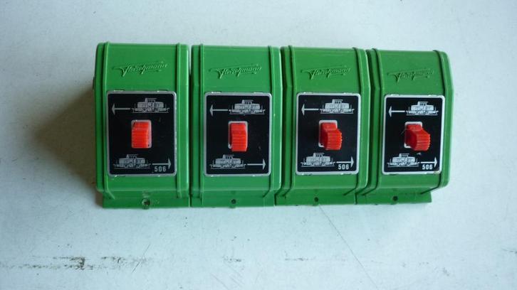 4 Fleischmann 6924 ompoolschakelaars, Hobby en Vrije tijd, Modeltreinen | H0, Gebruikt, Overige typen, Gelijkstroom of Wisselstroom