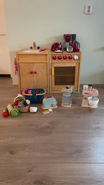 Houten keukentje met toebehoren, Kinderen en Baby's, Speelgoed | Speelkeukens, Ophalen, Gebruikt