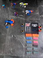 Grote set nerf pistolen en accessoires (zie foto's), Ophalen of Verzenden, Zo goed als nieuw