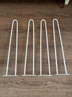 Stalen Hairpin tafelpoten Wit 72cm, Ophalen of Verzenden, Zo goed als nieuw, Rond, 50 tot 100 cm