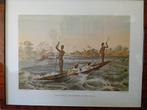 1865 Lith FACS Thomas Bains Great Western Falls serie van 4!, Ophalen of Verzenden