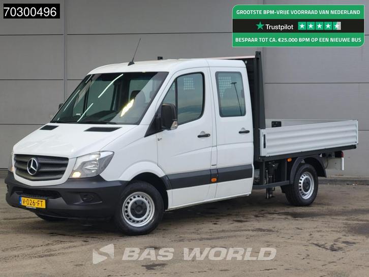 Mercedes Sprinter 311 CDI Kraanwagen Open Laadbak Dubbel Cab, Auto's, Bestelauto's, Bedrijf, Te koop, Airconditioning, Centrale vergrendeling