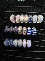 Glasbedels / glazen kralen met 925 Zilveren kern - diverse, Overige merken, Nieuw, Ophalen of Verzenden, 4 bedels of meer