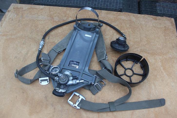 < Ouderwetse Drager Persluchttoestel PA 54 1978 Brandweer >, Antiek en Kunst, Curiosa en Brocante, Ophalen of Verzenden