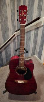 Semi-electrische Morgan gitaar, Muziek en Instrumenten, Snaarinstrumenten | Gitaren | Akoestisch, Ophalen, Zo goed als nieuw, Western- of Steelstringgitaar