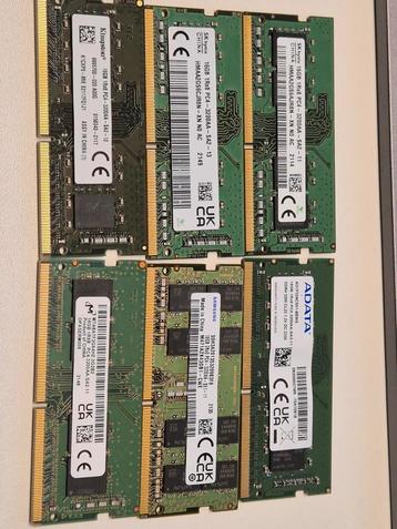 Diverse merken 16GB PC4-3200AA sodimm beschikbaar voor biedingen