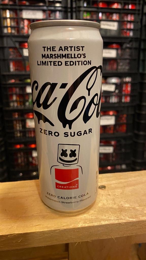 Coca-Cola can Creation uit Japan Marshmello’s 355 ml, Verzamelen, Merken en Reclamevoorwerpen, Nieuw, Verzenden