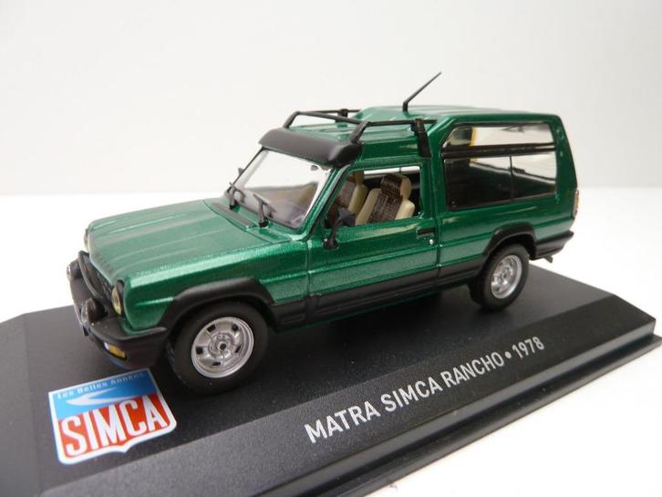 Simca Matra Rancho  ''  edition atlas 1/43 '', Hobby en Vrije tijd, Modelauto's | 1:43, Zo goed als nieuw, Auto, Overige merken