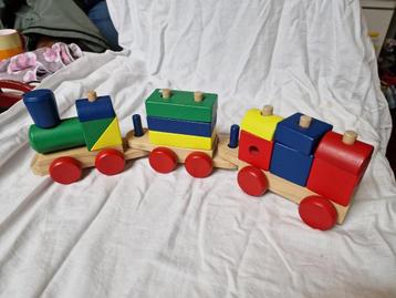 Blokken trein - speelgoed