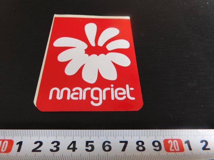 sticker MARGRIET logo, Verzamelen, Stickers, Zo goed als nieuw, Bedrijf of Vereniging, Ophalen