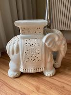 Vintage olifant zuil plantentafel, Ophalen, Zo goed als nieuw