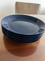 iittala Teema ontbijt borden blauw, Gebruikt, Ophalen of Verzenden, Bord(en), Overige stijlen