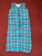 blauw geruite gewatteerde slaapzak Hema 68-80, Ophalen of Verzenden, Gebruikt, 70 tot 85 cm, Slaapzak