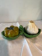 Peper en Zoutstel - Knoflook & Paprika, Overige materialen, Wit, Ophalen of Verzenden, Zo goed als nieuw