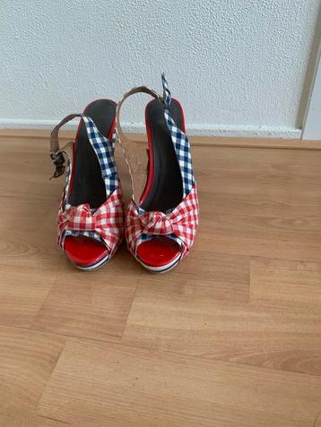 Sacha linnen schoenen hoge hak maat 37 beschikbaar voor biedingen