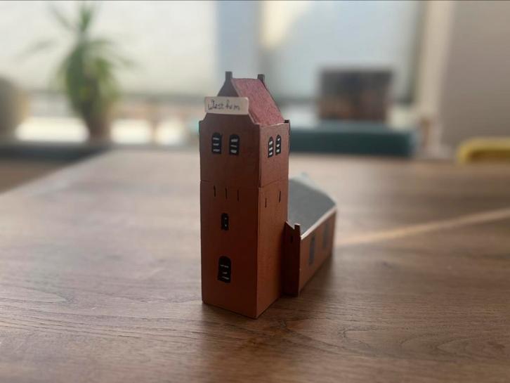 Westhem kerk handgemaakt, Antiek en Kunst, Kunst | Designobjecten, Ophalen of Verzenden