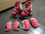 Verstelbare rolschaatsen inclusief bescherming, Kinderen, Ophalen of Verzenden, Verstelbaar, Gebruikt
